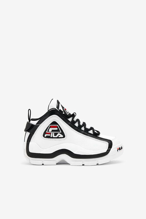 Fila Little Grant Hill 2 Boy's Sneakers - White/Black/Red,NZ 170-3578